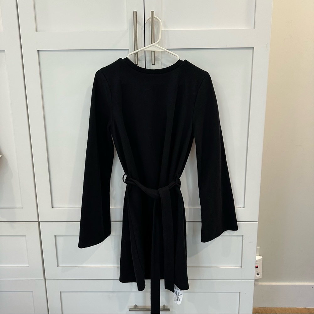 ASOS Black Sheath Dress with Bell Sleeves